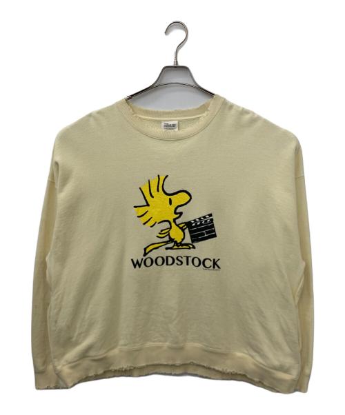 DAIRIKU（ダイリク）DAIRIKU (ダイリク) PEANUTS (ピーナッツ) WOODSTOCK” Water-repellent Pullover Sweater イエロー サイズ:Lの古着・服飾アイテム