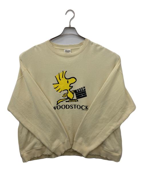 DAIRIKU（ダイリク）DAIRIKU (ダイリク) PEANUTS (ピーナッツ) WOODSTOCK” Water-repellent Pullover Sweater イエロー サイズ:Lの古着・服飾アイテム