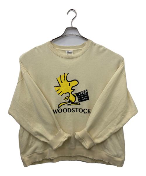 DAIRIKU（ダイリク）DAIRIKU (ダイリク) PEANUTS (ピーナッツ) WOODSTOCK” Water-repellent Pullover Sweater イエロー サイズ:Lの古着・服飾アイテム