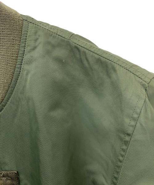 AVIREX（アヴィレックス）AVIREX (アヴィレックス) FAT (エフエーティー) MA-1ジャケット カーキ×ブルー サイズ:Lの古着・服飾アイテム