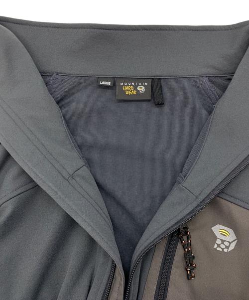 MOUNTAIN HARD WEAR（マウンテンハードウェア）MOUNTAIN HARD WEAR (マウンテンハードウェア) ソフトシェルジャケット グレー サイズ:Lの古着・服飾アイテム