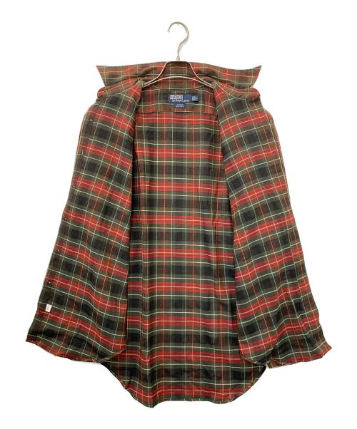 POLO RALPH LAUREN（ポロ・ラルフローレン）POLO RALPH LAUREN (ポロ・ラルフローレン) 90's ウールチェックシャツ レッド×カーキ サイズ:Lの古着・服飾アイテム