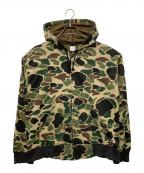 ACE SPORTSWEAR-）の古着「裏サーマルジップパーカー」｜カーキ