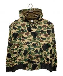 ACE SPORTSWEAR（-）の古着「裏サーマルジップパーカー」｜カーキ