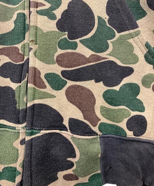 ACE SPORTSWEAR（-）ACE SPORTSWEAR (-) 裏サーマルジップパーカー カーキ サイズ:Lの古着・服飾アイテム