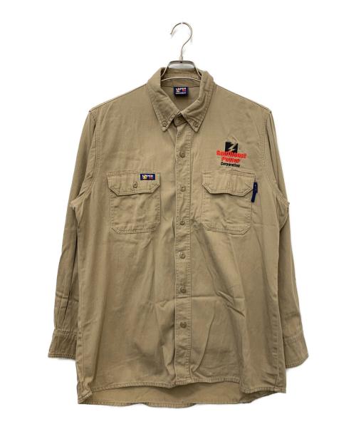 LAPCO FR（-）LAPCO FR (-) サービスシャツ ベージュ サイズ:不明の古着・服飾アイテム