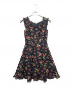 MILKミルク）の古着「ノースリーブ・キャミソールワンピース」｜ブラック