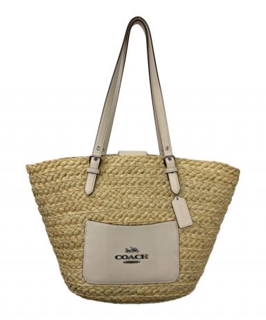 中古・古着通販】COACH (コーチ) カゴバッグ ナチュラル｜ブランド
