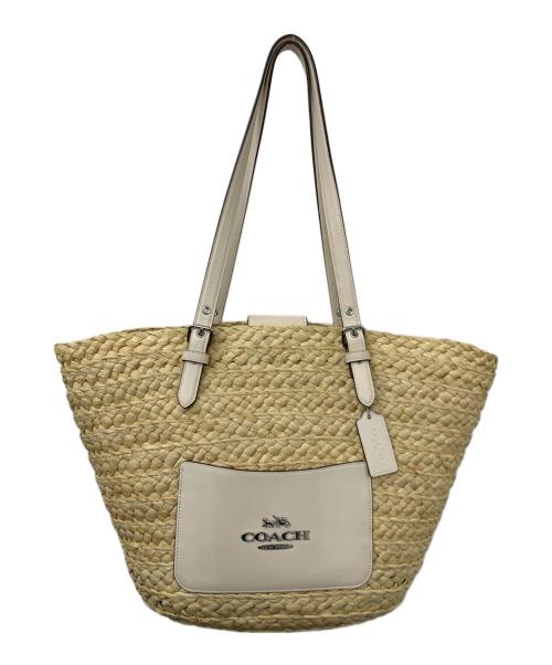 COACH（コーチ）COACH (コーチ) カゴバッグ ナチュラルの古着・服飾アイテム