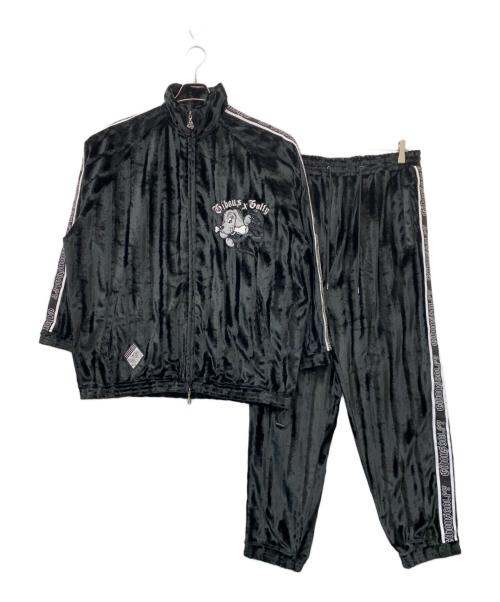 GALFY（ガルフィー）GALFY (ガルフィー) gibous (ギボス) セットアップジャージ ブラック サイズ:XLの古着・服飾アイテム