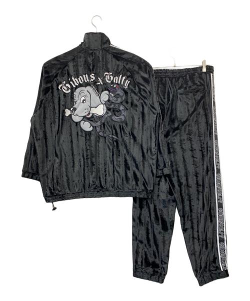 GALFY（ガルフィー）GALFY (ガルフィー) gibous (ギボス) セットアップジャージ ブラック サイズ:XLの古着・服飾アイテム