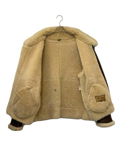 la kan（-）la kan (-) B3ジャケット ブラウン サイズ:LLの古着・服飾アイテム