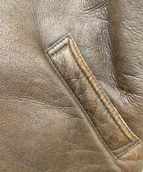 la kan（-）la kan (-) B3ジャケット ブラウン サイズ:LLの古着・服飾アイテム