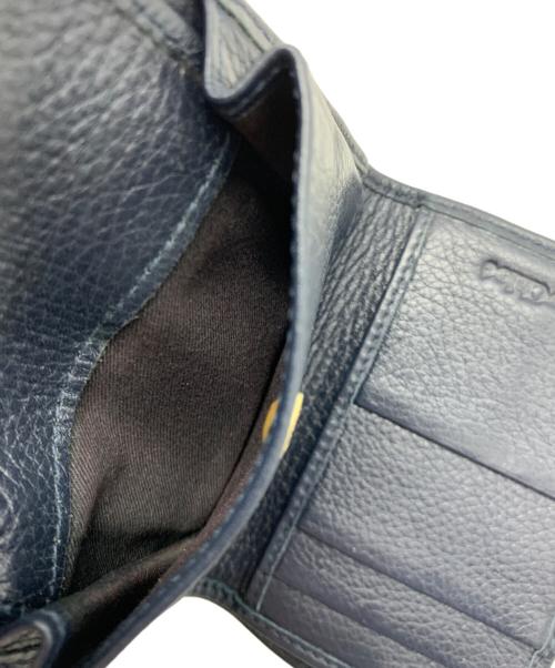 SEE BY CHLOE（シーバイクロエ）SEE BY CHLOE (シーバイクロエ) 3つ折り財布 ブラック×ゴールドの古着・服飾アイテム