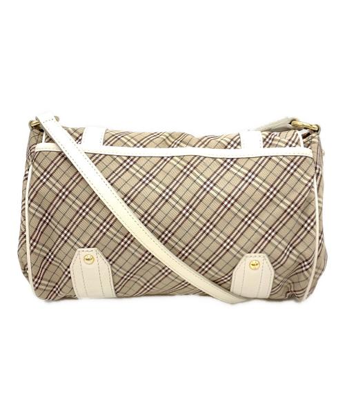 BURBERRY BLUE LABEL（バーバリー ブルー レーベル）BURBERRY BLUE LABEL (バーバリー ブルー レーベル) ショルダーバッグ ベージュ×ホワイトの古着・服飾アイテム