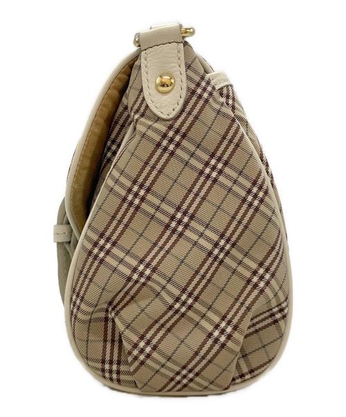 BURBERRY BLUE LABEL（バーバリー ブルー レーベル）BURBERRY BLUE LABEL (バーバリー ブルー レーベル) ショルダーバッグ ベージュ×ホワイトの古着・服飾アイテム