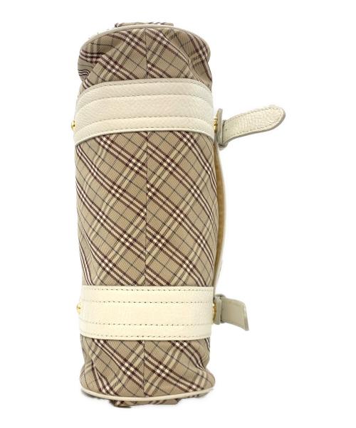 BURBERRY BLUE LABEL（バーバリー ブルー レーベル）BURBERRY BLUE LABEL (バーバリー ブルー レーベル) ショルダーバッグ ベージュ×ホワイトの古着・服飾アイテム