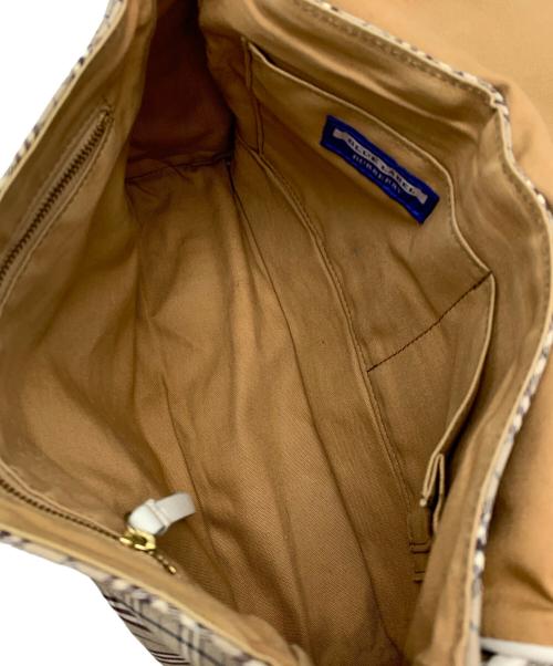BURBERRY BLUE LABEL（バーバリー ブルー レーベル）BURBERRY BLUE LABEL (バーバリー ブルー レーベル) ショルダーバッグ ベージュ×ホワイトの古着・服飾アイテム