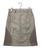ojosオホス）の古着「Leg Warmer Midi Skirt / Begie」｜グレー