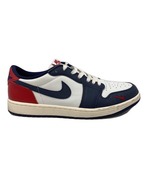 NIKE（ナイキ）NIKE (ナイキ) AIR JORDAN 1 RETRO LOW OG ネイビー×ホワイト サイズ:28の古着・服飾アイテム
