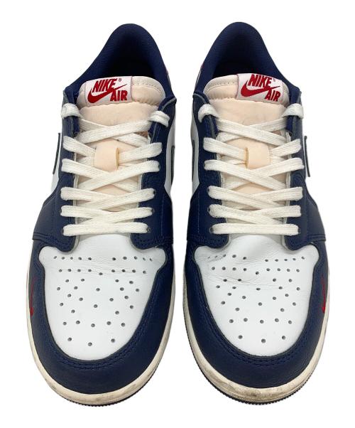 NIKE（ナイキ）NIKE (ナイキ) AIR JORDAN 1 RETRO LOW OG ネイビー×ホワイト サイズ:28の古着・服飾アイテム