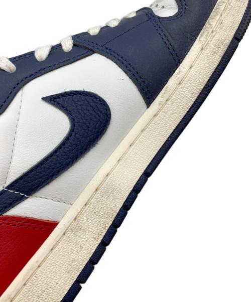 NIKE（ナイキ）NIKE (ナイキ) AIR JORDAN 1 RETRO LOW OG ネイビー×ホワイト サイズ:28の古着・服飾アイテム