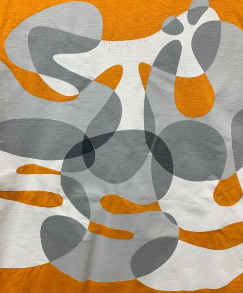 stussy（ステューシー）stussy (ステューシー) プリントTシャツ オレンジ サイズ:Mの古着・服飾アイテム