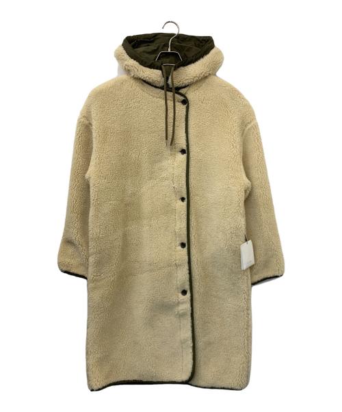 ETRE TOKYO（エトレトウキョウ）ETRE TOKYO (エトレトウキョウ) フーディリバーシブルボアコート アイボリー×カーキ サイズ:Mの古着・服飾アイテム