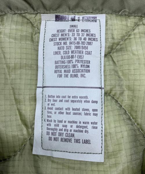 US ARMY（ユーエスアーミー）US ARMY (ユーエスアーミー) ライナージャケット カーキ サイズ:Sの古着・服飾アイテム