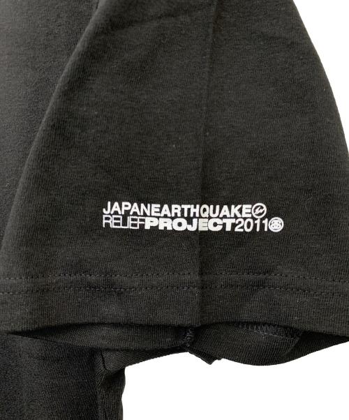 stussy（ステューシー）stussy (ステューシー) ONE WORLD ONE LOVE ONE HEART TEE ブラック サイズ:Lの古着・服飾アイテム