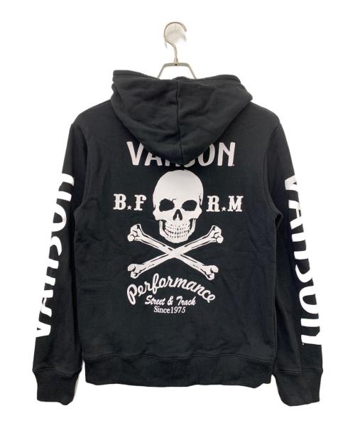 VANSON（バンソン）VANSON (バンソン) ジップパーカー ブラック サイズ:Lの古着・服飾アイテム