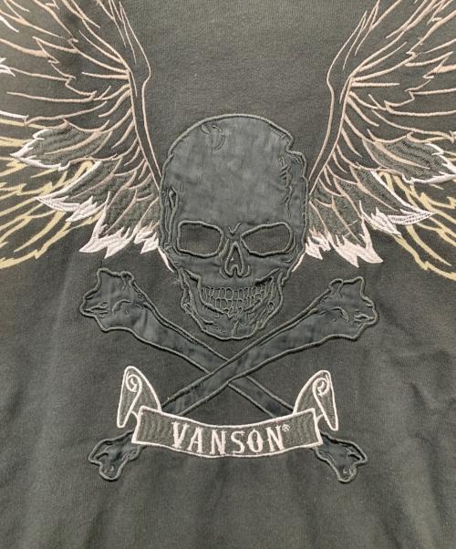 VANSON（バンソン）VANSON (バンソン) ジップパーカー ブラック サイズ:Lの古着・服飾アイテム