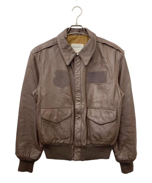 SADDLERY（サドリー）SADDLERY (サドリー) A2フライトジャケット ブラウン サイズ:40Rの古着・服飾アイテム