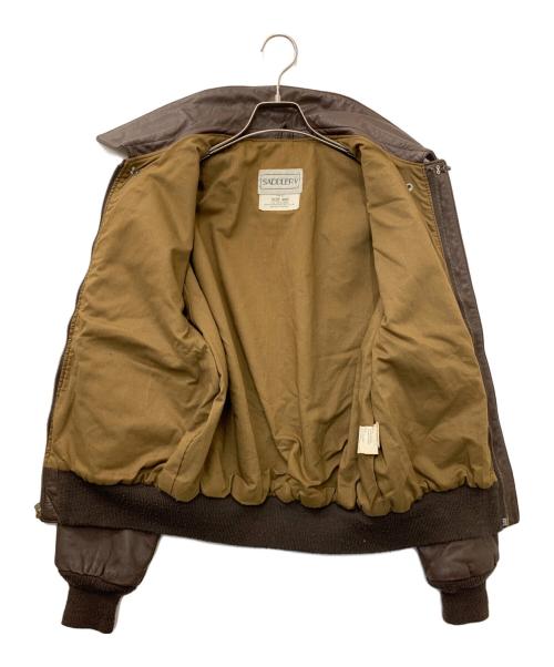 SADDLERY（サドリー）SADDLERY (サドリー) A2フライトジャケット ブラウン サイズ:40Rの古着・服飾アイテム