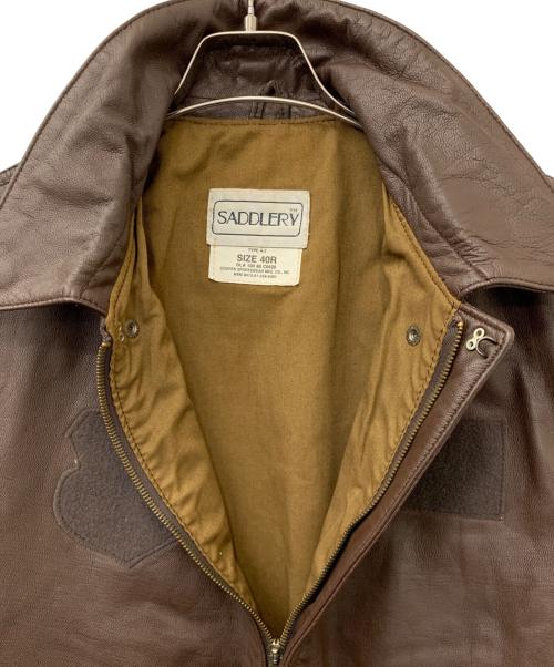 SADDLERY（サドリー）SADDLERY (サドリー) A2フライトジャケット ブラウン サイズ:40Rの古着・服飾アイテム