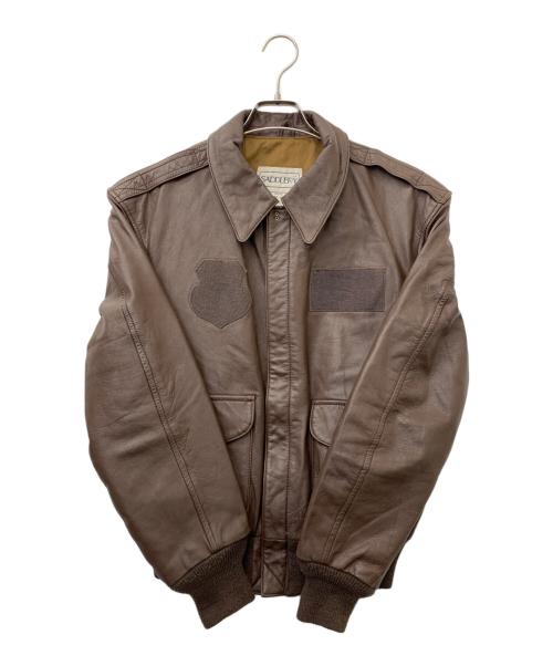 SADDLERY（サドリー）SADDLERY (サドリー) A2フライトジャケット ブラウン サイズ:40Rの古着・服飾アイテム