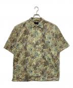 green label relaxingグリーンレーベルリラクシング）の古着「半袖シャツ」｜グリーン×ブラウン
