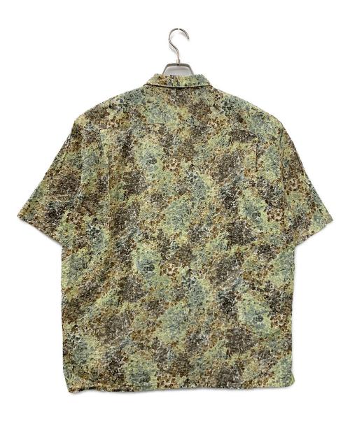 green label relaxing（グリーンレーベルリラクシング）green label relaxing (グリーンレーベルリラクシング) 半袖シャツ グリーン×ブラウン サイズ:XLの古着・服飾アイテム