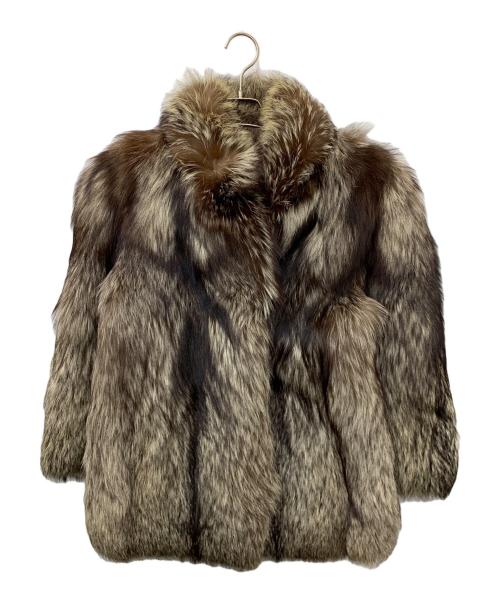記載なし（ナシ）記載なし (ナシ) 毛皮コート ブラウン サイズ:11の古着・服飾アイテム