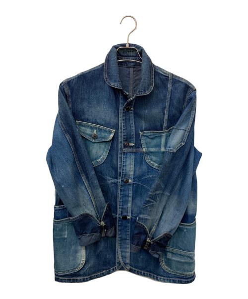 ETERNAL（エターナル）ETERNAL (エターナル) クレイジーパターンデニムカバーオール インディゴ サイズ:Lの古着・服飾アイテム