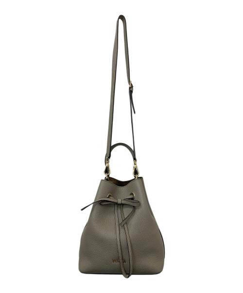 FURLA（フルラ）FURLA (フルラ) 巾着ショルダーバッグ ベージュの古着・服飾アイテム