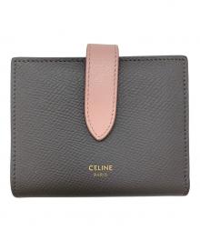 CELINE（セリーヌ）の古着「コンパクトウォレット」｜グレー