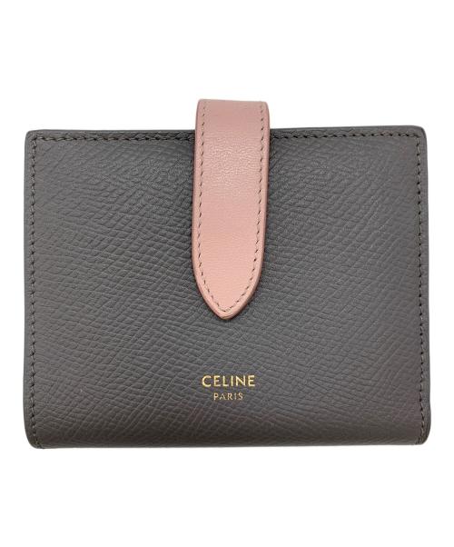 CELINE（セリーヌ）CELINE (セリーヌ) コンパクトウォレット グレーの古着・服飾アイテム