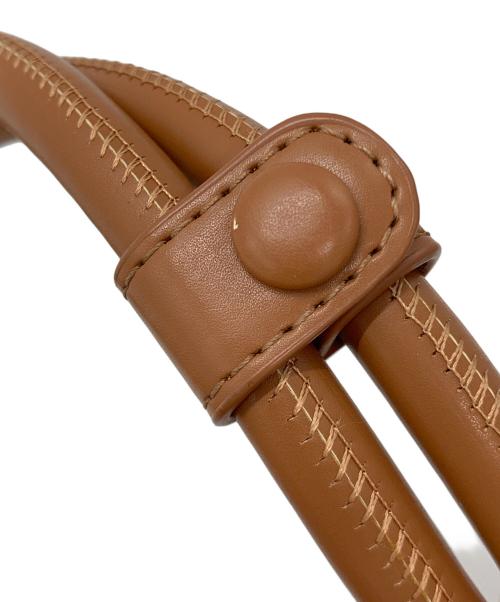 PUBLIC TOKYO（パブリックトウキョウ）PUBLIC TOKYO (パブリックトウキョウ) ナローハンドルワイドバッグ ブラウンの古着・服飾アイテム