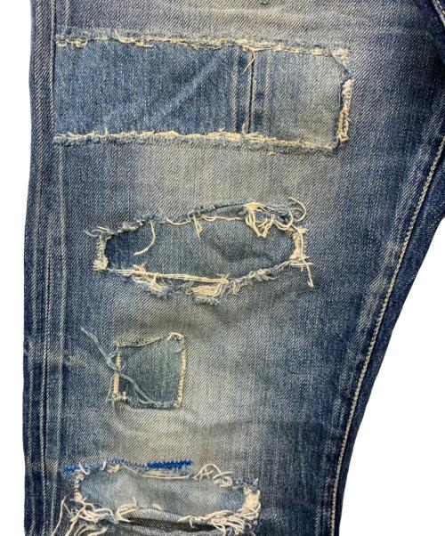 Hysteric Glamour（ヒステリックグラマー）Hysteric Glamour (ヒステリックグラマー) ダメージデニムパンツ インディゴ サイズ:W29/L32の古着・服飾アイテム