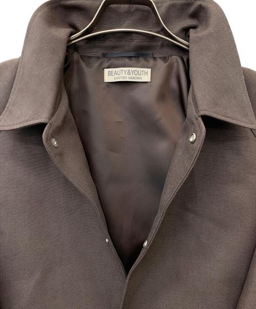 BEAUTY&YOUTH（ビューティーアンドユース）BEAUTY&YOUTH (ビューティーアンドユース) スムース ダック ブルゾン ブラウン サイズ:XLの古着・服飾アイテム