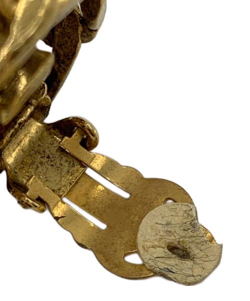 CHANEL（シャネル）CHANEL (シャネル) ラインストーンココマークイヤリング ゴールドカラーの古着・服飾アイテム