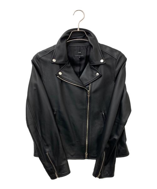 23区（ニジュウサンク）23区 (ニジュウサンク) ダブルライダースジャケット ブラック サイズ:40の古着・服飾アイテム