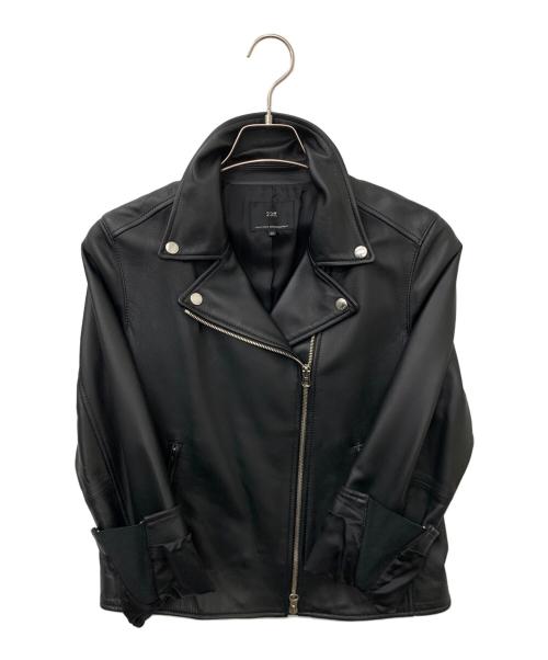 23区（ニジュウサンク）23区 (ニジュウサンク) ダブルライダースジャケット ブラック サイズ:40の古着・服飾アイテム
