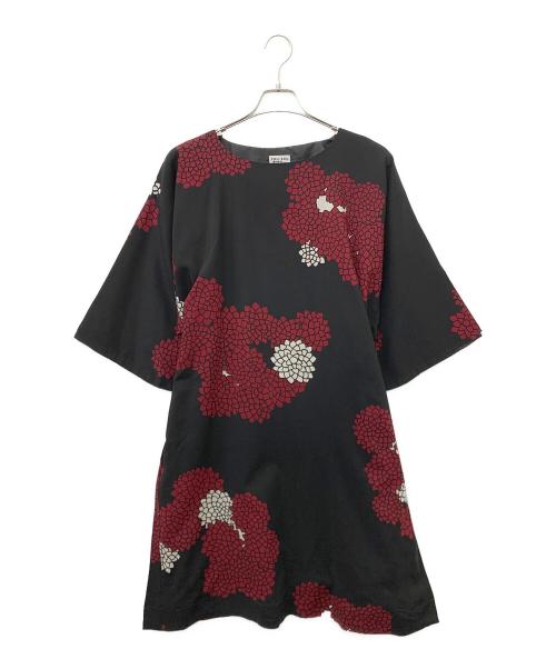 SOU・SOU（ソウソウ）SOU・SOU (ソウソウ) 長袖ワンピース ブラック×レッド サイズ:Sの古着・服飾アイテム